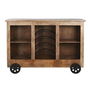 Meuble bar Home ESPRIT Noir Naturel 145 x 53 x 100 cm