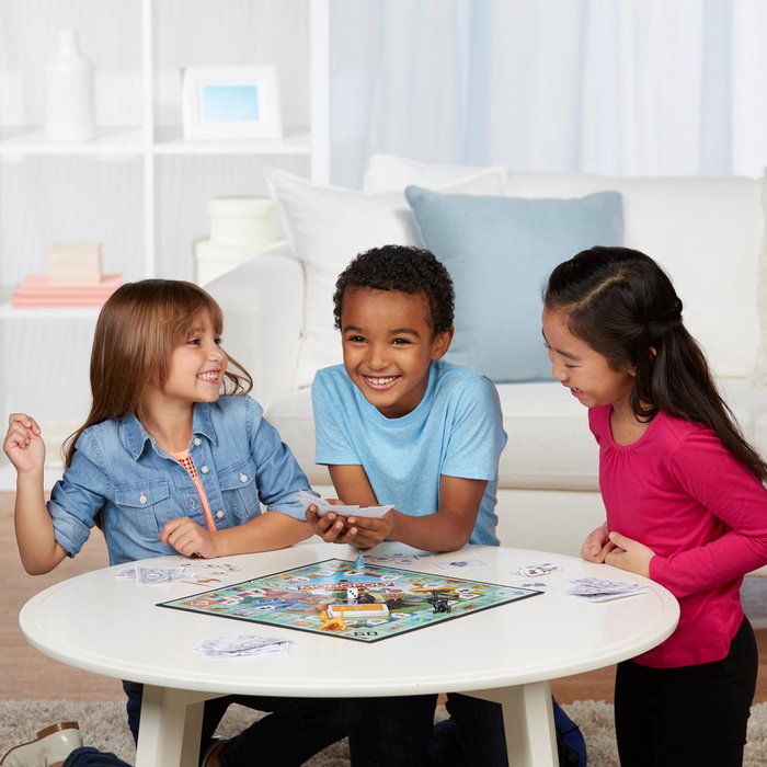 Hasbro Monopoly Junior Jeu de Société Familial Version Française pour Enfants Dès 5 Ans avec Nouvelles Fiches Caricaturées