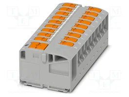 PHOENIX CONTACT PTVFIX 6/18X2,5 GY Connecteur pour rail 24A 450V