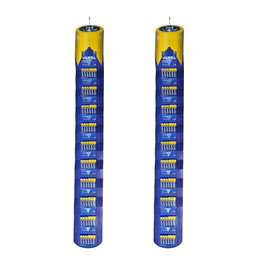Varta Pile alcaline Longlife Power AAA - LR03, lot de 120 piles (10 blisters de 6) + 2 tiroirs présentoirs, 11 x 100 x 2 cm