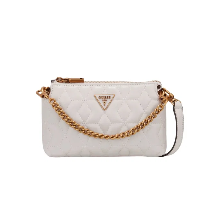 Guess Elenia Mini Sac bandoulière en textile Pierre Guess Elenia Mini Sac bandoulière en textile Pierre