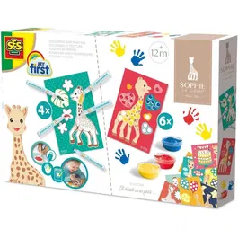 SES CREATIVE Kit créatif Sophie la girafe - Coloriage et peinture pour enfants dès 1 an - Activité éducative - Cadeau - Idéal à partir de 12 mois