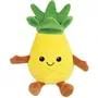 Jemini Cagette de 6 Peluches Fruits et Légumes Douces et Lavables - Avocat, Ananas, Champignon, Citrouille, Fraise, Pastèque, environ 17 cm - Jouet Ludo-Éducatif