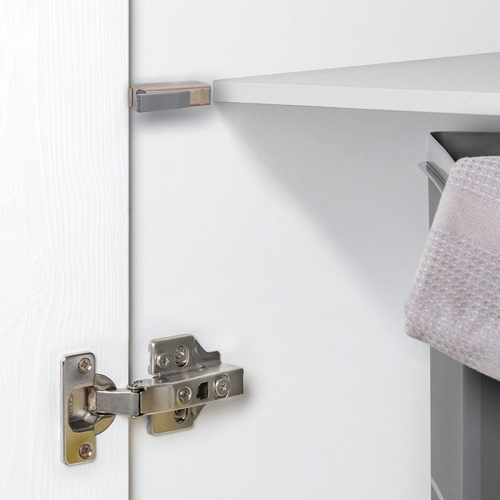 Emuca Lot de 10 pistons amortisseurs pour portes Relevable Mildy, Fermeture amortie, Plastique, Nickel mat Emuca Lot de 10 pistons amortisseurs pour portes Relevable Mildy, Fermeture amortie, Plastique, Nickel mat