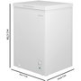 Congélateur Cecotec Bolero CoolMarket Chest 99M Blanc D 99 L