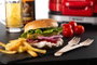 Ariete 205/00 Machine à Hamburgers Party Time Rouge - Machine à Hamburgers Compacte avec Plaques Antiadhésives