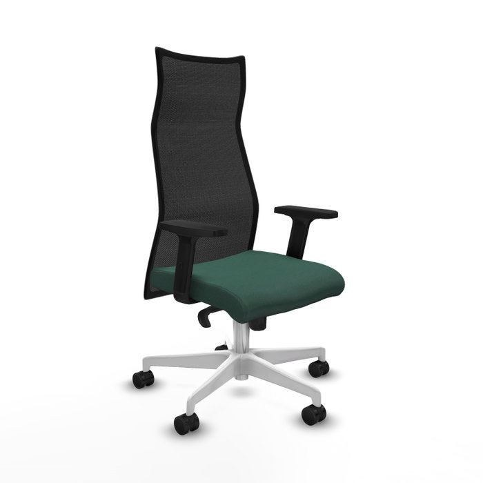 Piqueras y Crespo Chaise de Bureau Albacete, Vert Bouteille et Noir Piqueras y Crespo Chaise de Bureau Albacete, Vert Bouteille et Noir