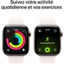 Apple Watch Series 11 GPS + Cellular Boîtier 42 mm Titanium Gold avec Bracelet Sport Band S/M Light Blush - Apple