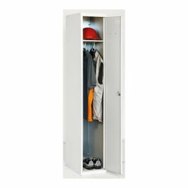Simon Rack Taquilla métallique 1 porte grise 30 x 50 x 180 cm (démontée)