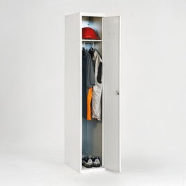 Simon Rack Taquilla métallique 1 porte grise 30 x 50 x 180 cm (démontée)