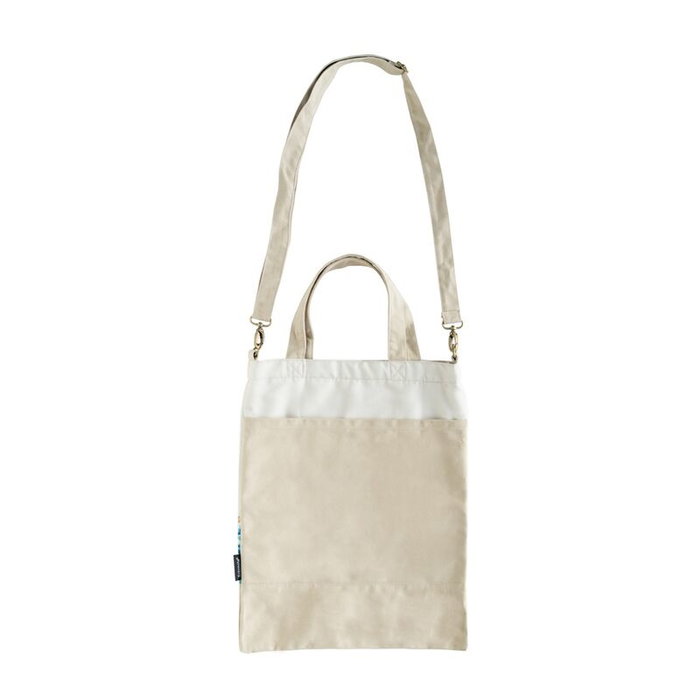 ERIK Sac shopping coton bio La Grande Vague de Kanagawa de Hokusai - 28x40 cm avec 2 anses courtes, 2 anses longes et doublure intérieure - 80% coton bio, 20% polyester