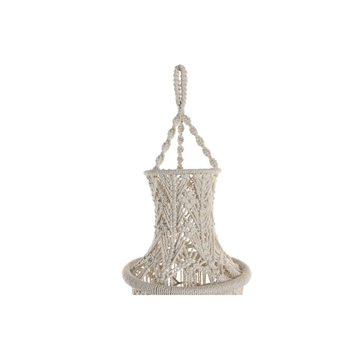 Écran de lampe Home ESPRIT Macramé Urbaine 25 x 25 x 108 cm