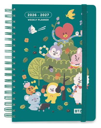 BT21 agenda scolaire hebdomadaire 2026/2027 A5