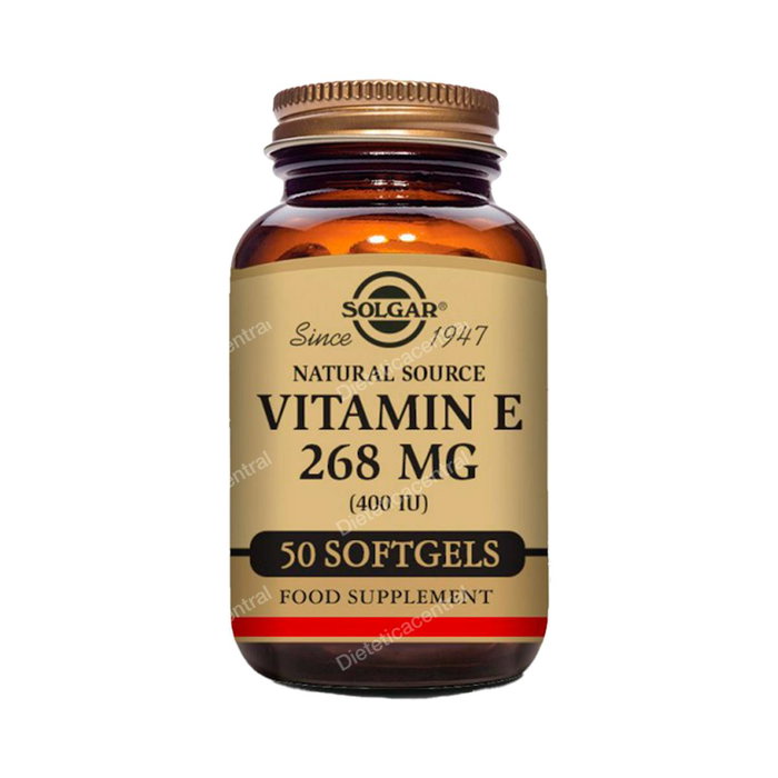 Solgar Vitamine E 400 UI (268 mg) 50 Capsules Molles Solgar Vitamine E 400 UI (268 mg) 50 Capsules Molles