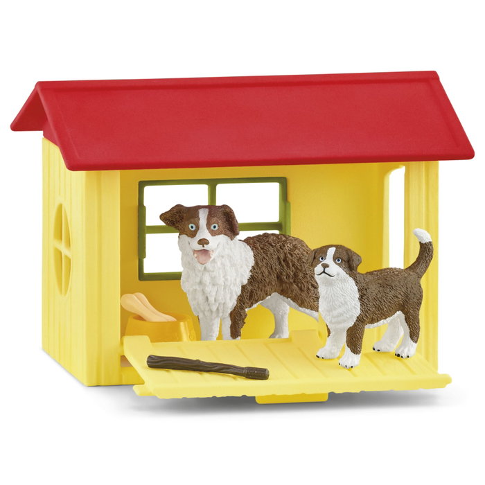 Schleich Doghouse Farm World - Coffret Berger Australien et Niche