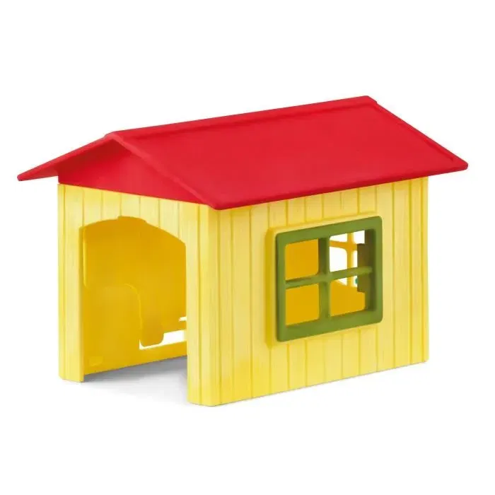 Schleich 42573 Figurine Niche pour Chien FARM WORLD, Coffret pour Enfants de 3 Ans et Plus, Dimensions 18.8 x 8.2 x 14.7 cm