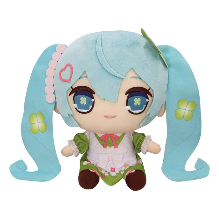 Furyu Hatsune Miku peluche Kyurumaru Big Clover 26 cm Furyu Hatsune Miku peluche Kyurumaru Big Clover 26 cm