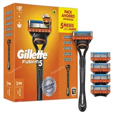 Gillette Fusion5 Rasoir avec 5 recharges Gillette Fusion5 Rasoir avec 5 recharges
