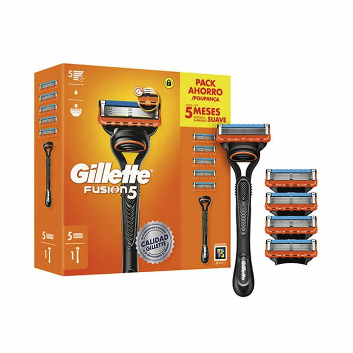 Gillette Fusion5 Rasoir avec 5 recharges Gillette Fusion5 Rasoir avec 5 recharges