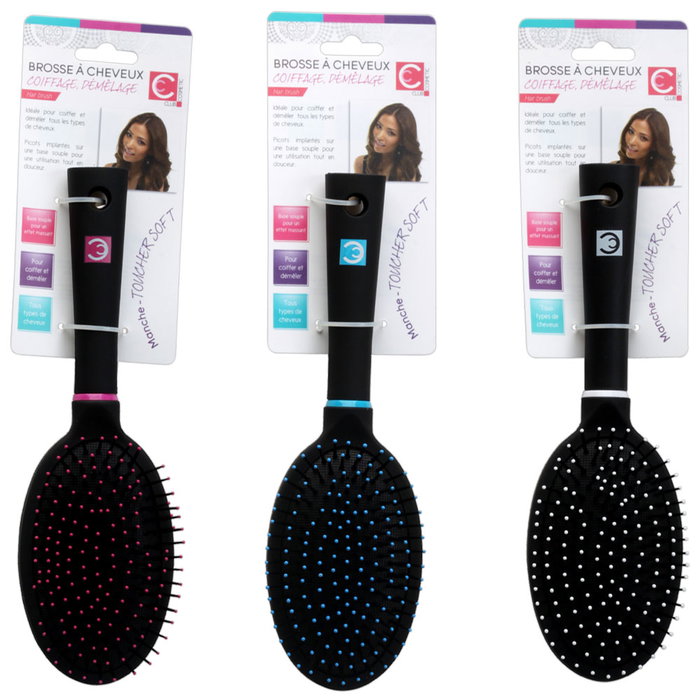 Cosmetic Club Cepillo Pelo Plano Redondo en Polypropylène