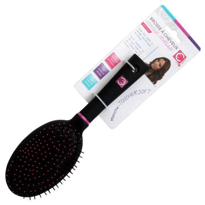 Cosmetic Club Cepillo Pelo Plano Redondo en Polypropylène