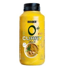 Weider Sauce Zero Salsa Curry 265 ml - Sauce sans sucre, sans gras, faible en calories