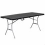 Table Piable Lifetime Noir 183 x 73 x 76 cm