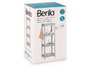 Berilo Étagère en Plastique Gris 4 Rayons 100 x 35,5 x 23 cm (Set de 6)