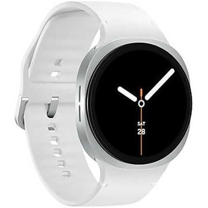 Samsung Galaxy Watch 8 - Montre connectée - 44mm - Cadran blanc - Réf. SM-L335FZSAEUE - Version Bluetooth