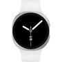Samsung Galaxy Watch 8 - Montre connectée - 44mm - Cadran blanc - Réf. SM-L335FZSAEUE - Version Bluetooth