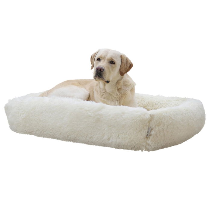 Kerbl Corbeille Fluffy Crème 100 x 70 cm