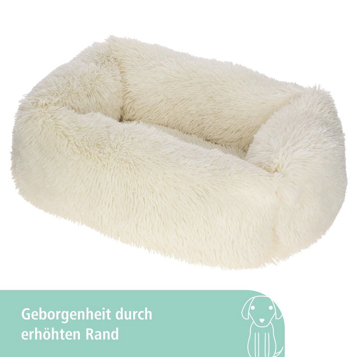 Kerbl Corbeille Fluffy Crème 100 x 70 cm