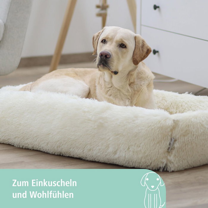 Kerbl Corbeille Fluffy Crème 100 x 70 cm