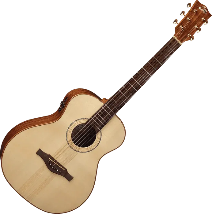 EKO Guitare Acoustique Travel Marcopolo A/E, Naturel, avec Housse