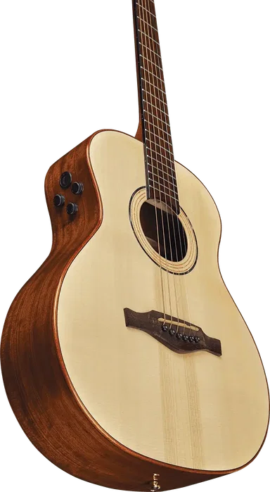 EKO Guitare Acoustique Travel Marcopolo A/E, Naturel, avec Housse