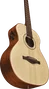 EKO Guitare Acoustique Travel Marcopolo A/E, Naturel, avec Housse