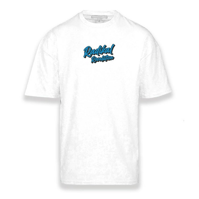 Radikal Revolution T-shirt Nice Tractor Near the Bull Blanc Taille S
