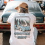 Radikal Revolution T-shirt Nice Tractor Near the Bull Blanc Taille S