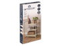 Giftdecor Étagère 3 Niveaux Beige 55x6x27 cm Métal Plastique Verre