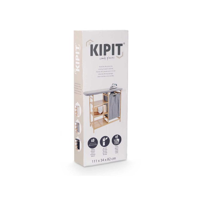 KIPIT Planchero Bambu Cajones Gris KIPIT Planchero Bambu Cajones Gris