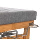 KIPIT Planchero Bambu Cajones Gris