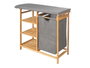 Kipit Planchero Bambou Tiroirs Gris 89 x 12,5 x 34 cm