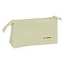 Trousse Fourre-Tout Triple El Ganso Beige Beige 22 x 12 x 3 cm
