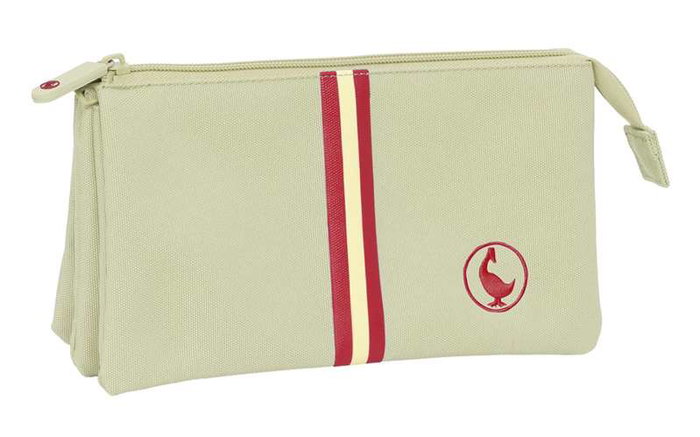 El Ganso Basics - Porte-tout triple 22x12x3 cm - Beige - Pour enfants 3 ans et plus