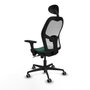 Piqueras y Crespo Chaise de Bureau avec Appui-tête Jorquera 3D036G1 Vert