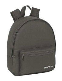 Safta Mini Mochila, sac à dos gris pour enfant 3 ans, dimensions 27 x 32 x 10 cm, polyester 600D hydrofuge