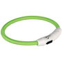 Collier à LED pour Animaux Trixie Flash USB Vert
