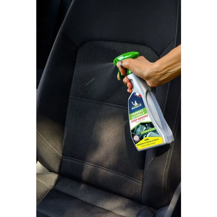 Michelin - Stop-Odeurs Formule Naturelle - Spray d'intérieur auto 500 ml - Élimine odeurs tabac, animaux - Ecodétergent certifié ECOCERT Michelin - Stop-Odeurs Formule Naturelle - Spray d'intérieur auto 500 ml - Élimine odeurs tabac, animaux - Ecodétergent certifié ECOCERT