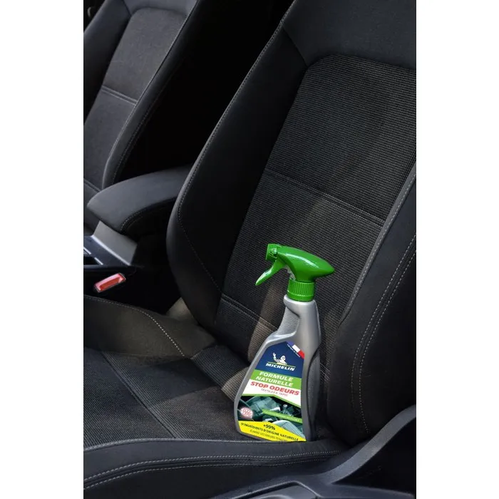 Michelin - Stop-Odeurs Formule Naturelle - Spray d'intérieur auto 500 ml - Élimine odeurs tabac, animaux - Ecodétergent certifié ECOCERT Michelin - Stop-Odeurs Formule Naturelle - Spray d'intérieur auto 500 ml - Élimine odeurs tabac, animaux - Ecodétergent certifié ECOCERT