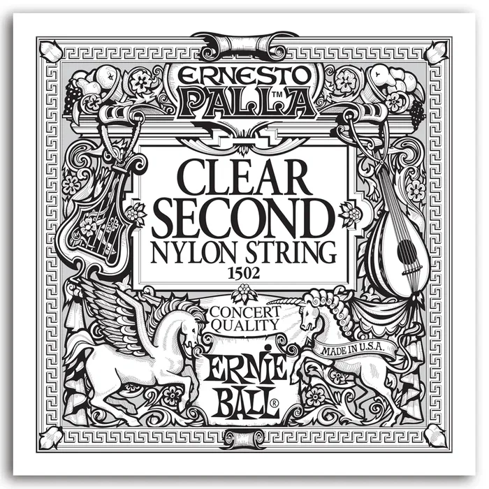 Ernieball Cuerda Nylon Clear Ernesto Palla 2Nd. Set de 6 cordes pour guitare (Set de 6) Ernieball Cuerda Nylon Clear Ernesto Palla 2Nd. Set de 6 cordes pour guitare (Set de 6)